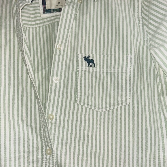 Vintage- Abercrombie and Fitch-seersucker button up - Picture 2 of 6